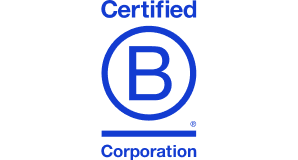 Certified B Corporation logo on a white background