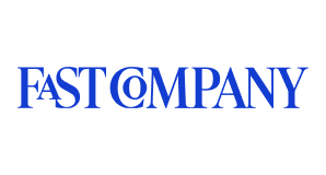 Fast Company logo in blue on a white background
